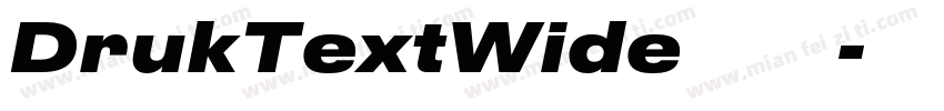 DrukTextWide 字体下载字体转换